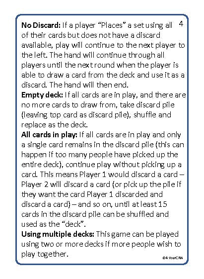 black and white instructions card