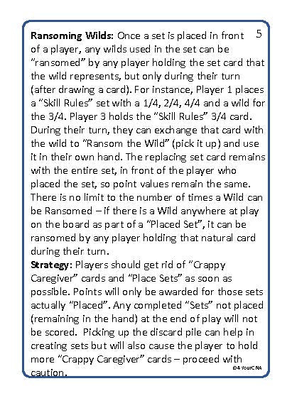 black and white instructions card