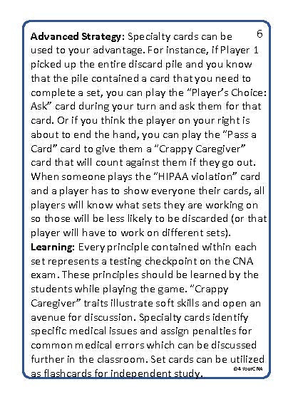 black and white instructions card