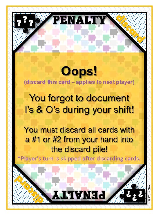 white card with yellow and black graphics penalty card